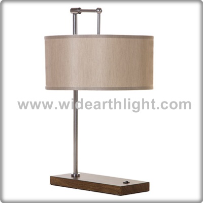 UL CUL Approved Modern Style Hotel Wooden Base Guestroom Table Lamp T50085