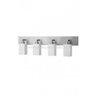 2015 new glass 4 Light Bathroom Vanity Fixture brushed nickel hotel wall lamp ETL CUL CE ROHS