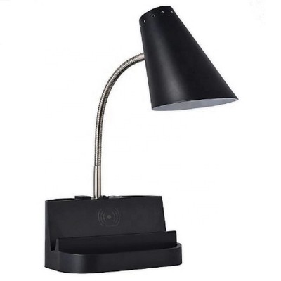 Ul CUL Listed Black Finished  Office Desk Light With Wireless Charging For Hotel T90050